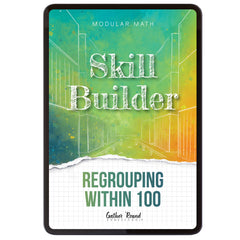 Subtraction Modular Math Step 3 digital skill builder regrouping within 100