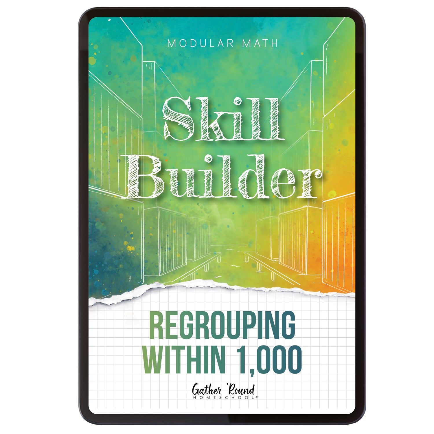 Subtraction Modular Math Step 3 digital skill builder regrouping within 1,000