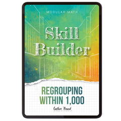 Subtraction Modular Math Step 3 digital skill builder regrouping within 1,000