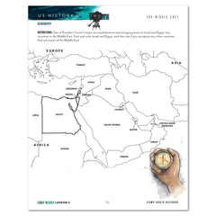 US History 6: History of Tomorrow Homeschool Unit Study Digital Early Reader Student Book Lesson 2 The Middle East