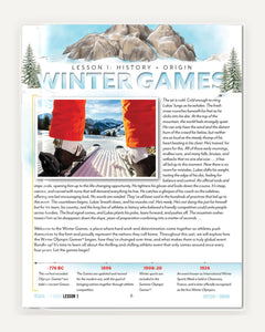 Winter Games Homeschool Unit Study Digital Download Teacher's Guide Lesson 1 History and Origin Part 1