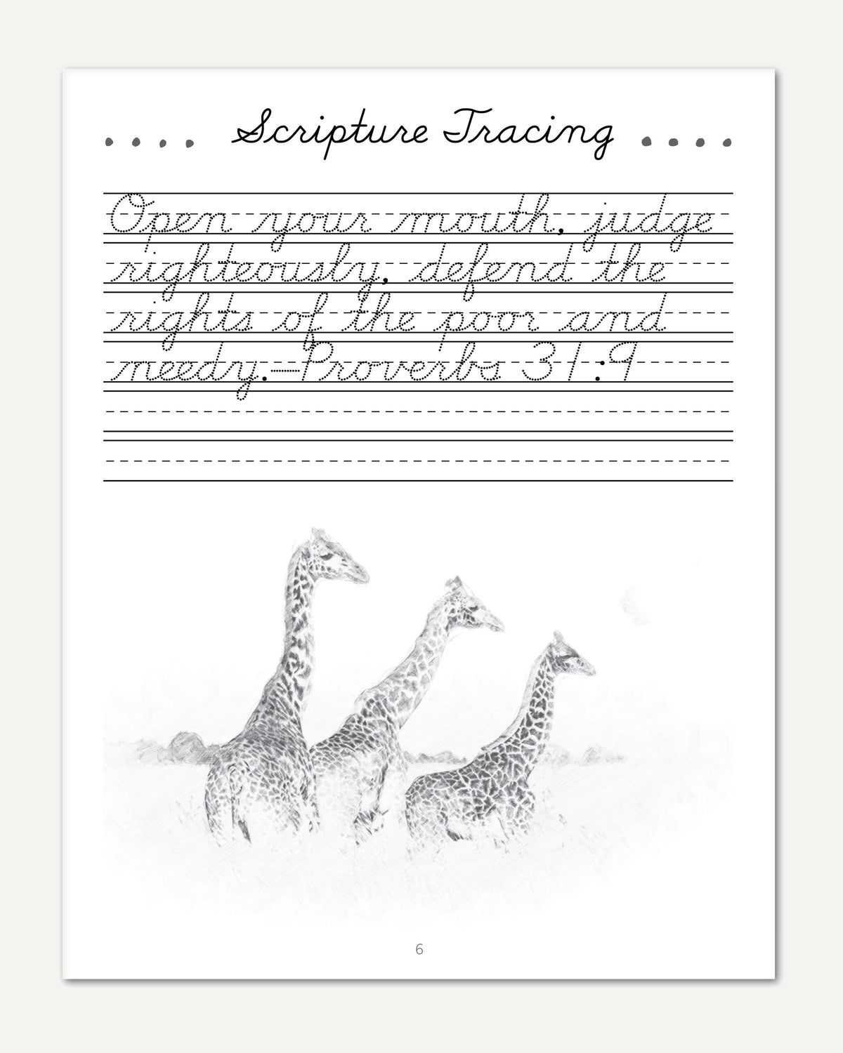 Africa homeschool unit study Digital Cursive Book Scripture Tracing