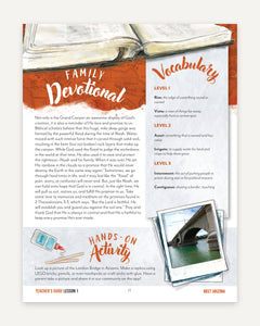 Arizona Fifty States Homeschool Unit Study Digital Teacher's Guide Lesson 1 Part 2