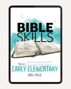 Bible Skills (Digital Download FREEBIE) homeschool unit study, digital Cover