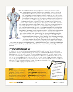 Careers + Trades Homeschool Unit Study Digital Teacher's Guide Daily Lesson 1 Part 2