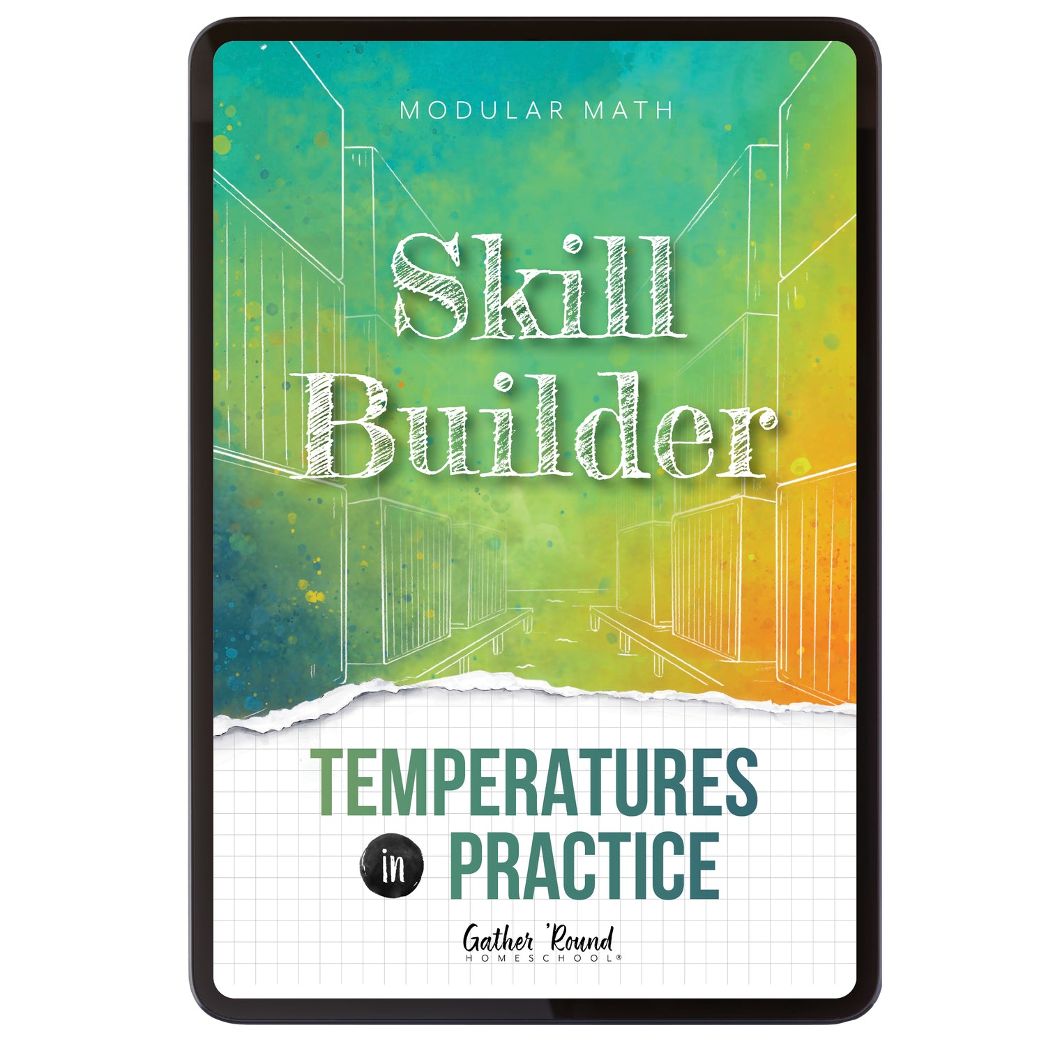 Measurement Step 4 modular math homeschool digital skill builder temperatures in practice