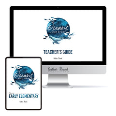 Oceans homeschool unit study digital student workbook for early elementary with teacher's guide combo