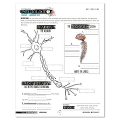 Psychology homeschool unit study print in early elementary notebooking page 