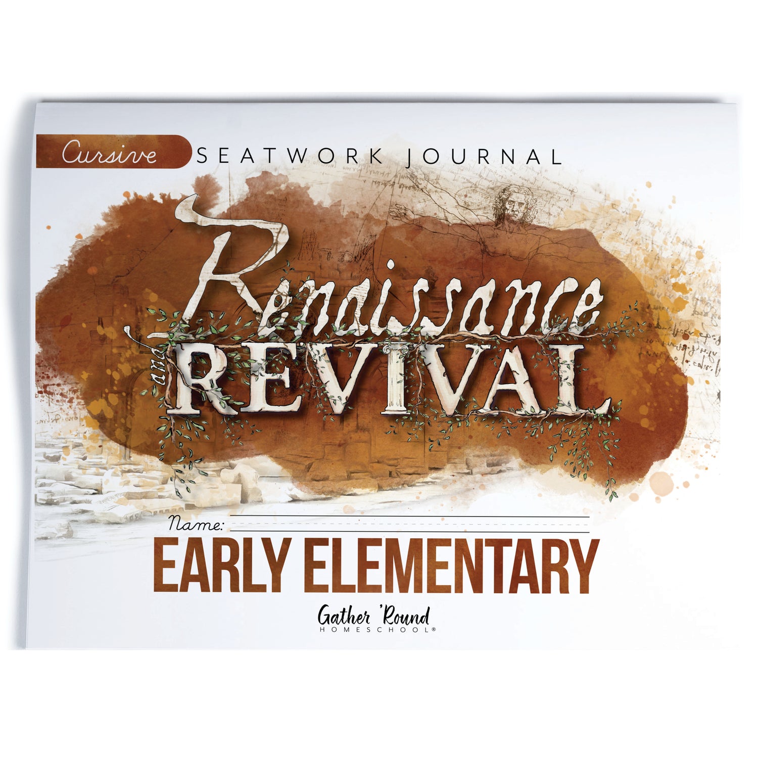 Renaissance and Revival Homeschool Unit Study Printed Seatwork Journal Cursive Early Elementary