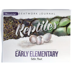 Reptiles homeschool unit study printed student seatwork journal in manuscript for Early Elementary
