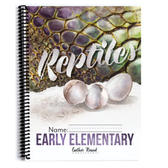 Reptiles homeschool unit study printed student workbook Early Elementary