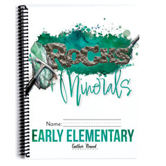 Rocks + Minerals homeschool unit study printed Early Elementary