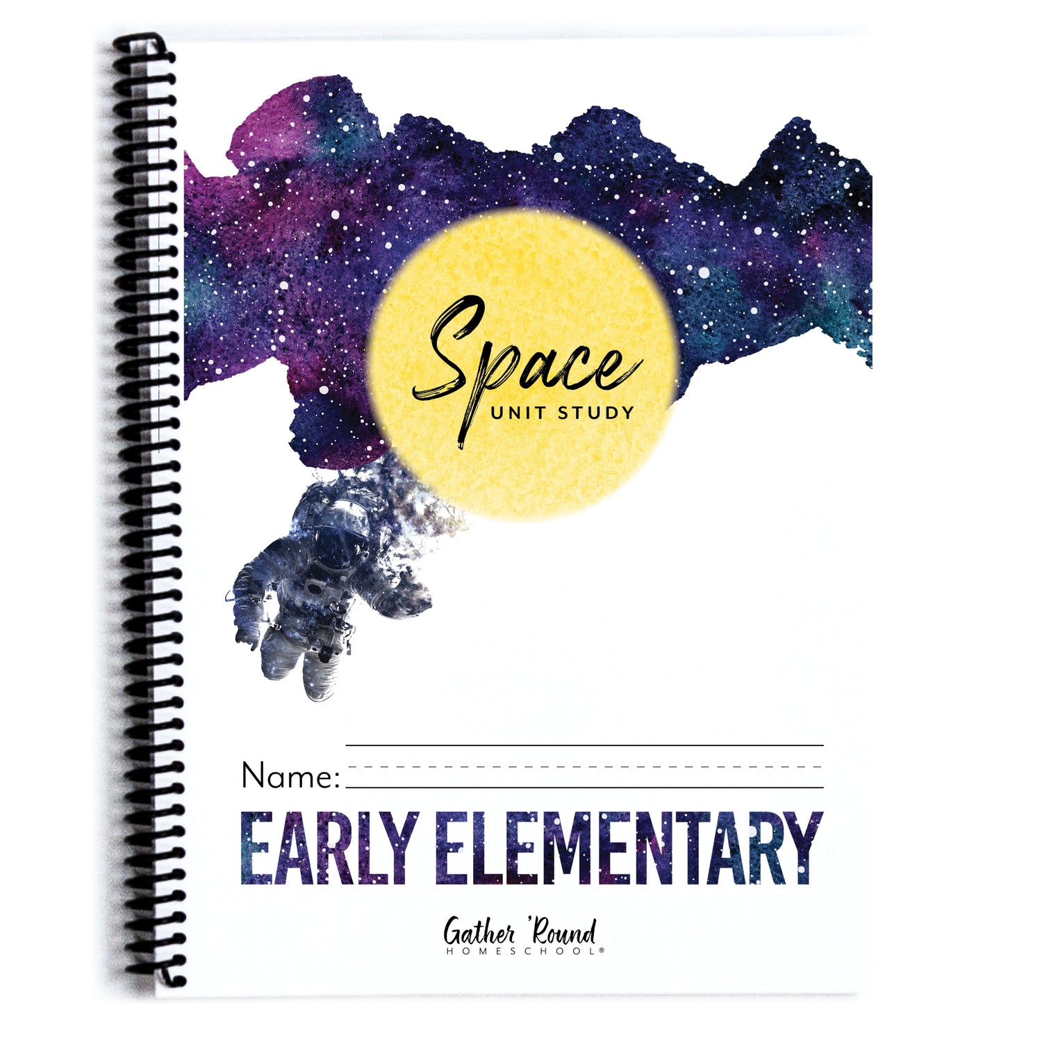 Space homeschool unit study print student workbook student workbook Early Elementary