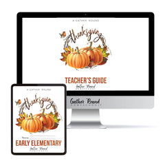 Thanksgiving Homeschool Unit Study Digital Download Bundle Teacher's Guide and Early Elementary Student Book