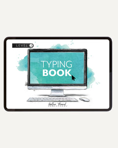 Typing Book Homeschool Unit Study Digital Download Level 2 Student Book