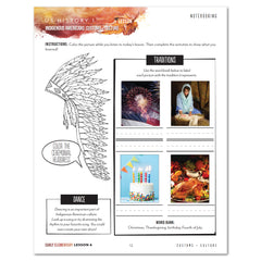 US History 1: A New World: Beginin-1763 Homeschool Study Unit Printed Early Elementary Student Book Lesson 4 Noteooking