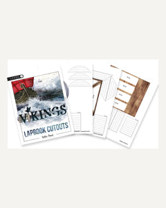 Vikings Homeschool Unit Study Printed/Digital Lapbook Level 2 Cutouts