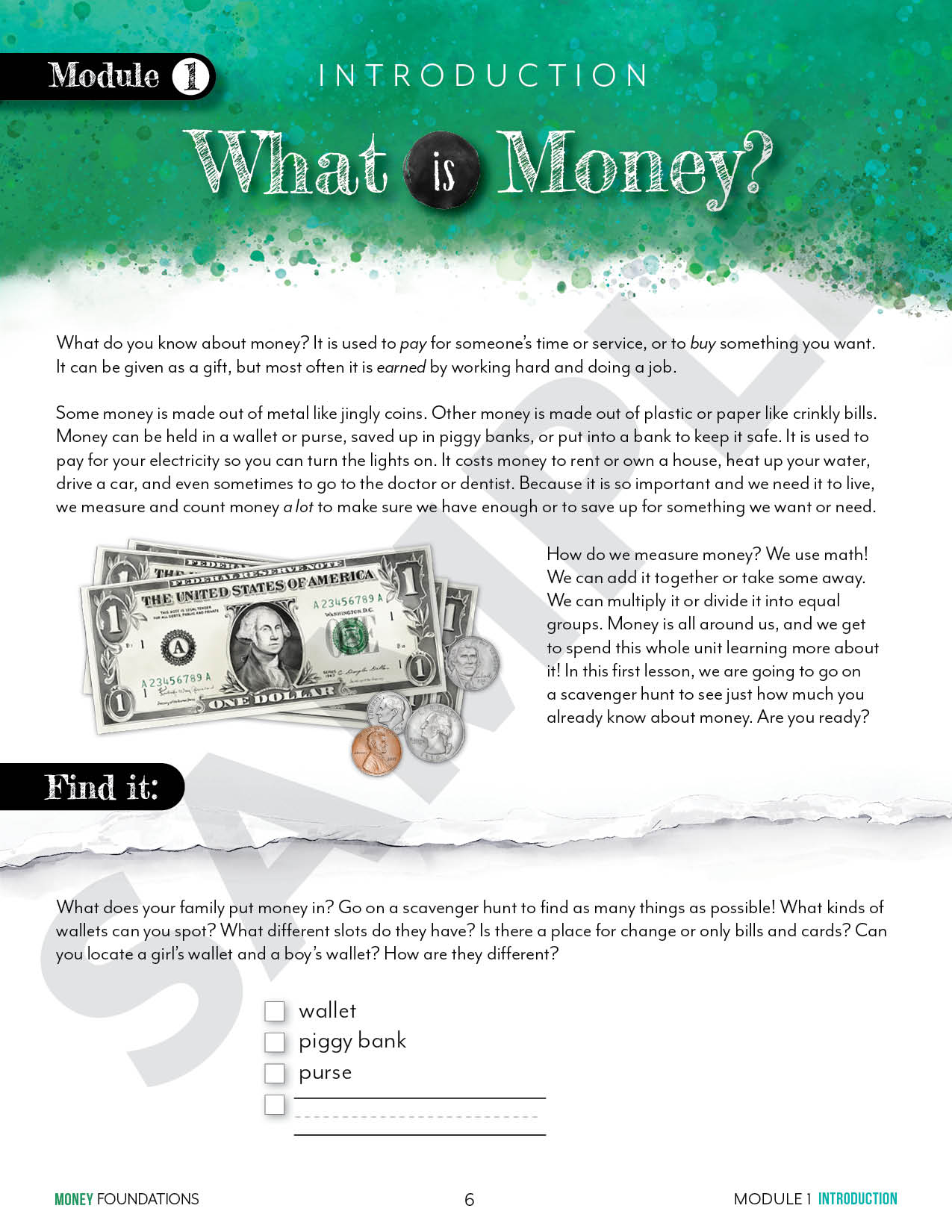 Modular Math: Money (Printed Books)