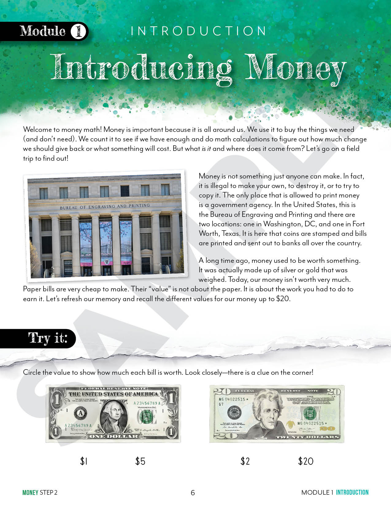 Modular Math: Money (Printed Books)