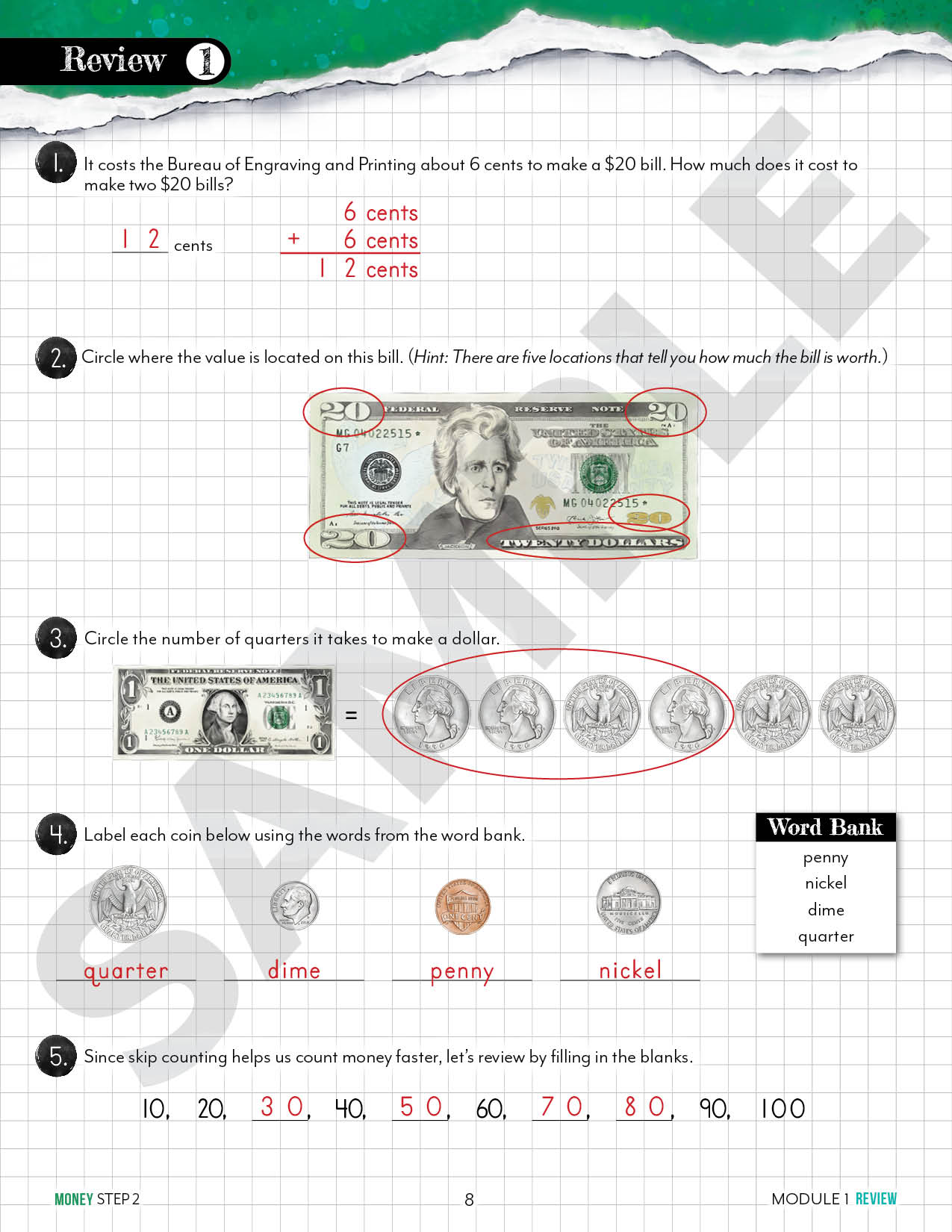 Modular Math: Money (Printed Books)