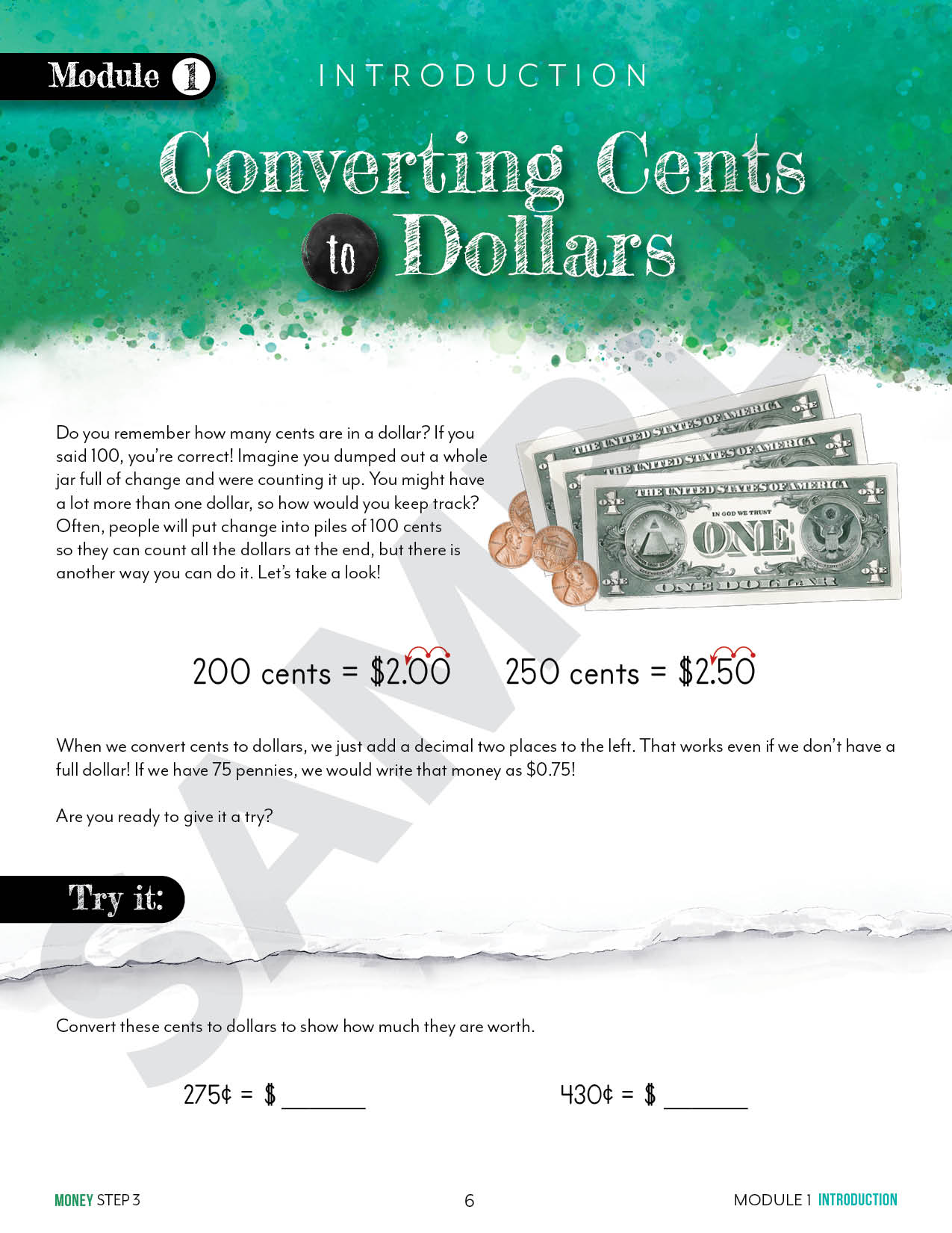 Modular Math: Money (Printed Books)