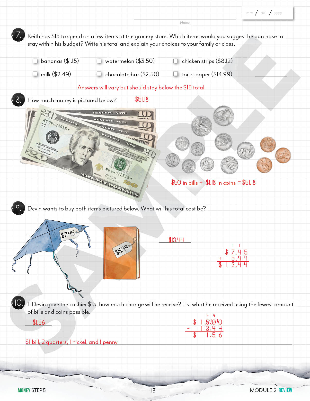 Modular Math: Money (Printed Books)