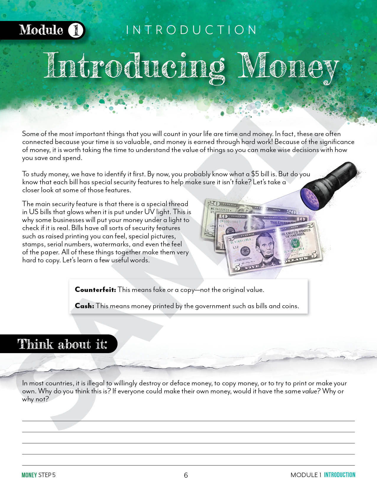 Modular Math: Money (Printed Books)