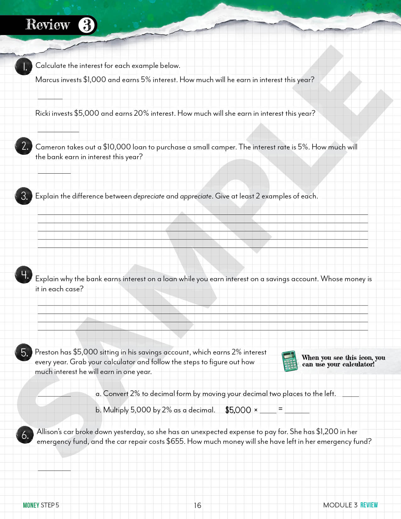 Modular Math: Money (Printed Books)