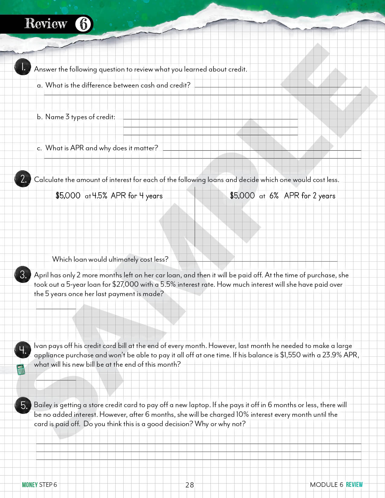 Modular Math: Money (Printed Books)