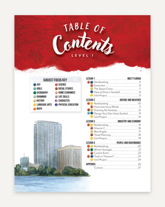 Florida Fifty States Homeschool Unit Study Digital Student Book Level 1 Table of Contents
