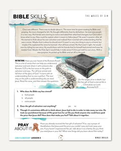 Bible Skills (Digital Download FREEBIE) homeschool unit study, digital Sample Page