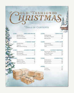 Old Fashioned Christmas Homeschool Unit Study Printed Level 2 Table of Contents