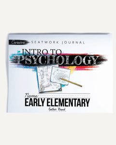 Psychology homeschool unit study print student seatwork  journal manuscript early elementary