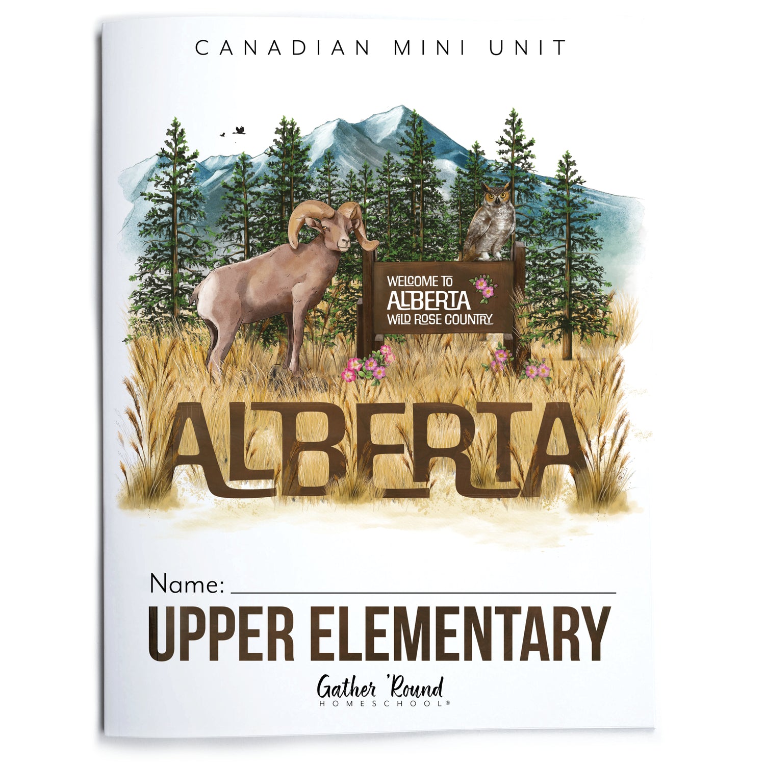 Alberta homeschool unit study upper elementary student printed notebook