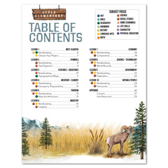 Alberta homeschool unit study teacher guide table of contents