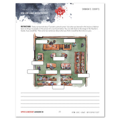 Canadian Government Homeschool Unit Study Digital Upper Elementary Student Book Daily Lesson 10 Canada's Courts