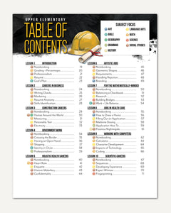 Careers + Trades Homeschool Unit Study Digital Upper Elementary Table of Contents Lessons 1-10
