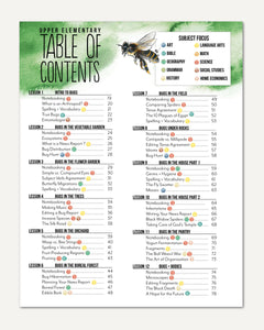 Creepy Crawlies Homeschool Unit Study Digital Upper Elementary Table of Contents Lessons 1-12