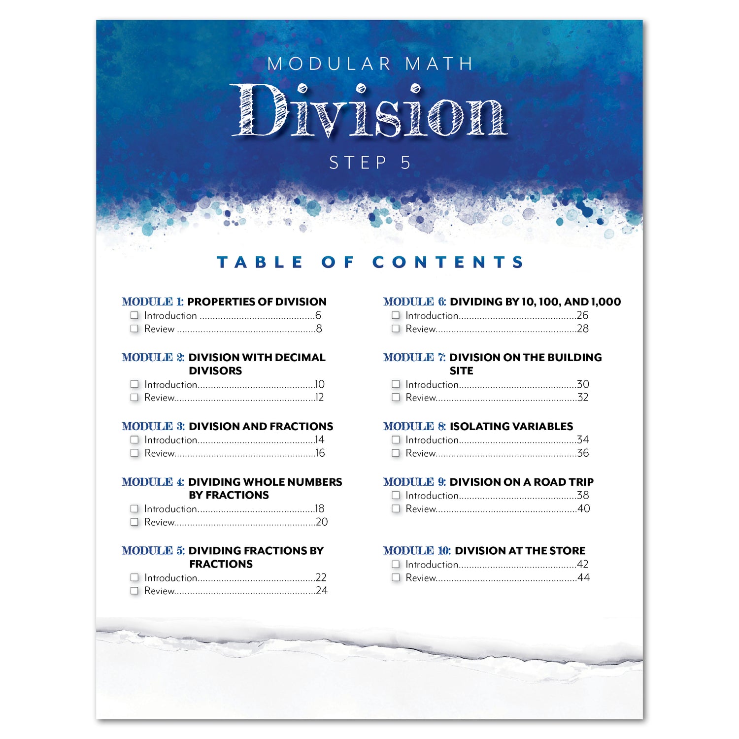 Modular Math: Division (Printed Books)