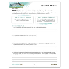 North American Birds part two homeschool unit study printed student workbook upper elementary lesson one