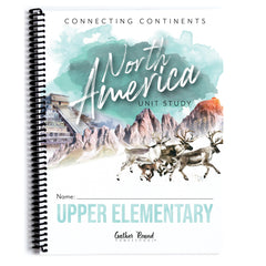 North America homeschool unit study print student workbook upper elementary