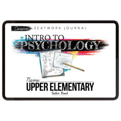 Psychology homeschool unit study digital student seatwork  journal cursive in  upper elementary