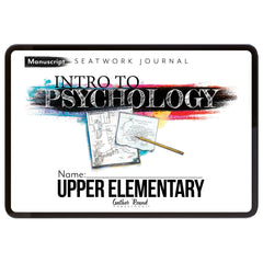 Psychology homeschool unit study digital student seatwork  journal manuscript in  upper elementary
