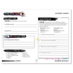 Psychology homeschool unit study digital student seatwork  journal manuscript in  upper elementary worksheet
