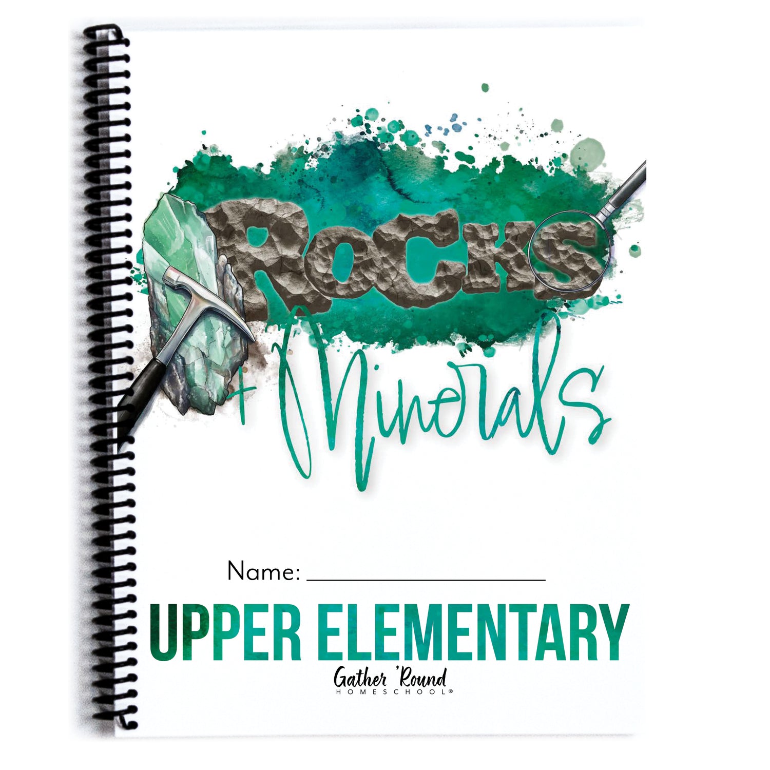 Rocks + Minerals homeschool unit study printed Upper Elementary