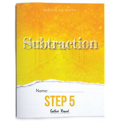 Subtraction Modular Math step 5 printed book 