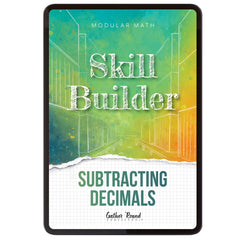 Subtraction Modular Math Step 5 digital skill builder subtracting decimals