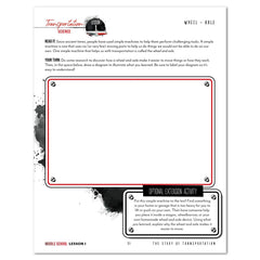 Transportation Homeschool Unit Study Digital Middle School Student Book Lesson 1 Wheel + Axle
