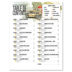US History 4: War & Reformation: 1900-1945 Homeschool Unit Study Printed Upper Elementary Student Book Table of Contents 