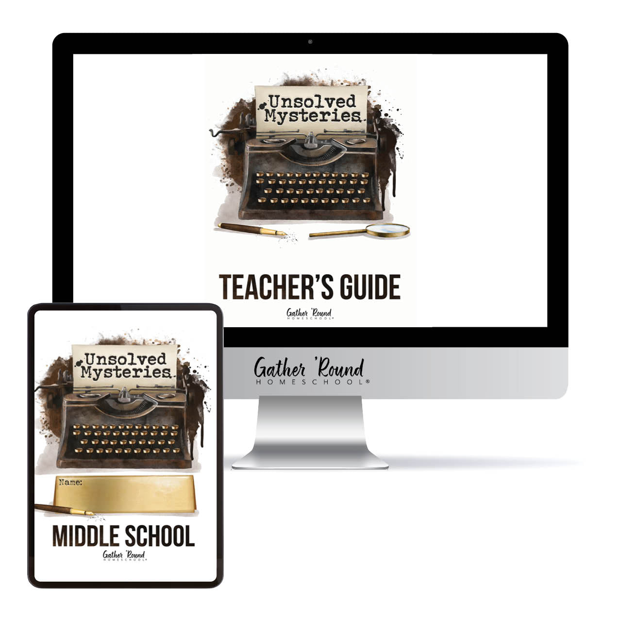 Unsolved Mysteries Homeschool Unit Study Digital Bundle Teacher's Guide and Middle School Student Book
